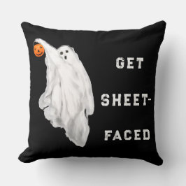 Drank Funny Vuxen Halloween Ghost Kudde