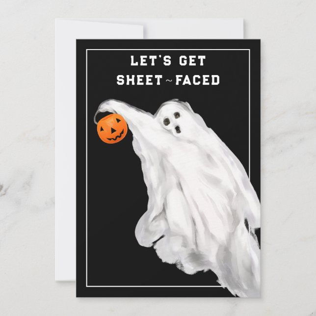 Drank Funny Vuxen Halloween Ghost Party (Framsida)