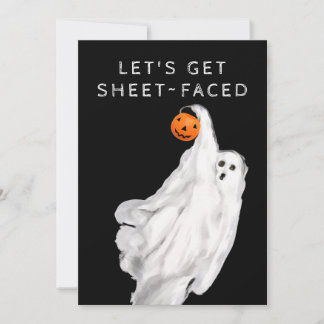 Drank Funny Vuxen Halloween Ghost Party Inbjudningar