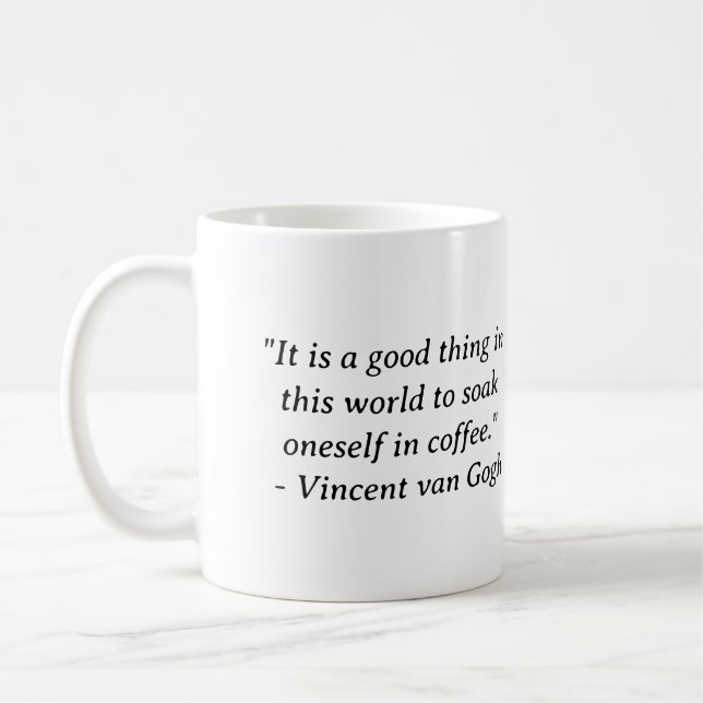 Dränk Sig i Kaffe Van Gogh Kaffemugg (Vänster)