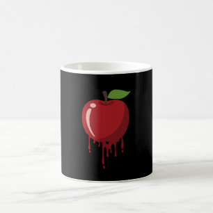dränkt rött äpple kaffemugg
