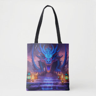 draon shopping bag tygkasse