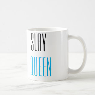 Dräpa drottningroliga meningartypografi kaffemugg