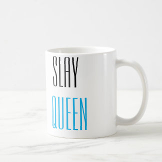 Dräpa drottningroliga meningartypografi kaffemugg