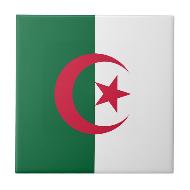 Drapeau Algérie Kakelplatta (Framsidan)
