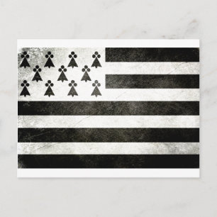 Drapeau Bretagne Vintage Vykort