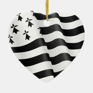 Drapeau breton (Breton flagga) Julgransprydnad Keramik
