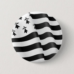 Drapeau breton (den Breton flagga) Knapp