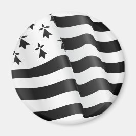 Drapeau breton (den Breton flagga) Magnet