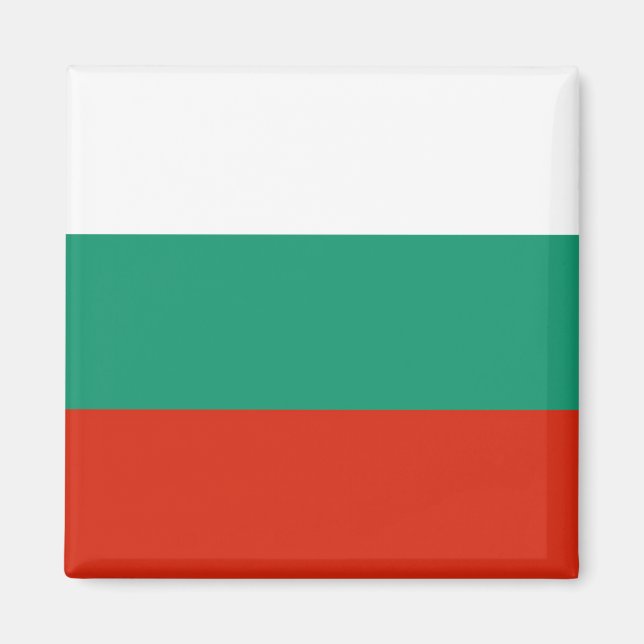 Drapeau Bulgarie tricolore Magnet (Framsidan)