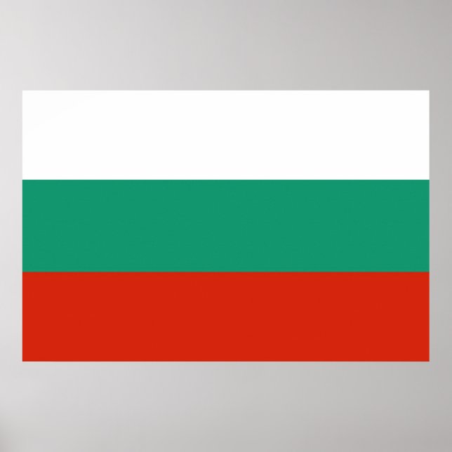 Drapeau Bulgarie tricolore Poster (Framsidan)