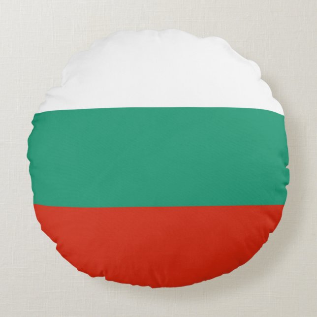 Drapeau Bulgarie tricolore Rund Kudde (Framsidan)