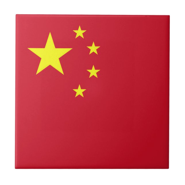 Drapeau Chine Kakelplatta (Framsidan)