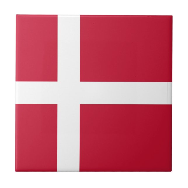 Drapeau Danemark  Kakelplatta (Framsidan)
