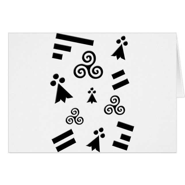 drapeau de Bretagne Hälsningskort (Framsidan Horizontal)