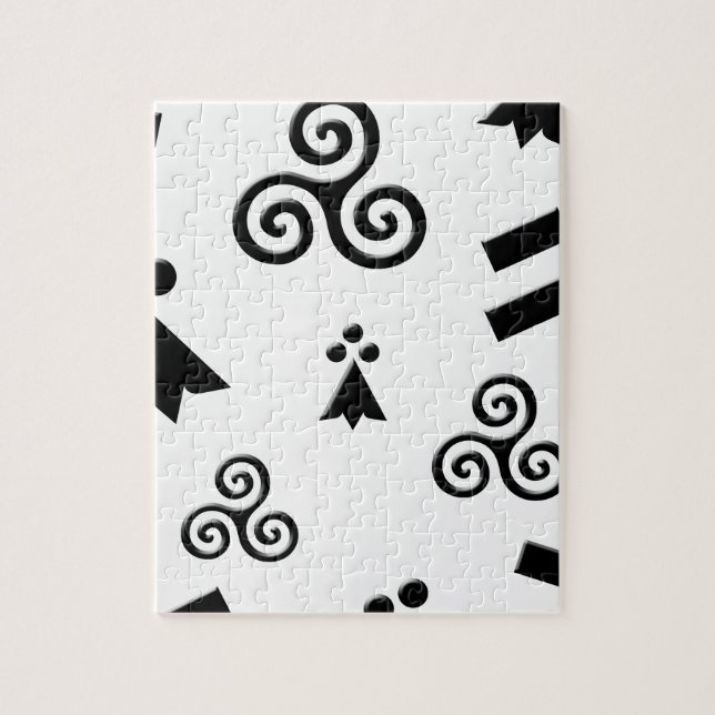 drapeau de Bretagne Pussel (Vertikal)