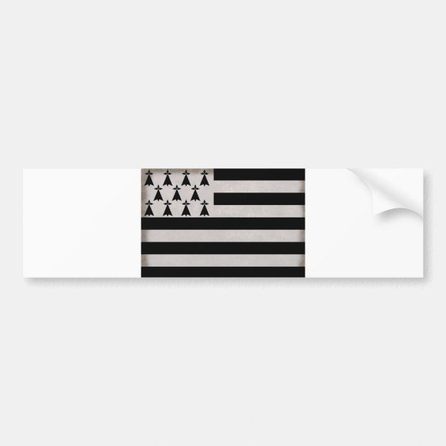 Drapeau de la Bretagne Bildekal (Framsidan)