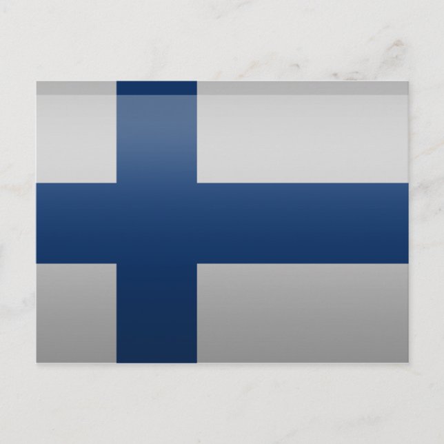 Drapeau de la Finlande. Vykort (Framsida)