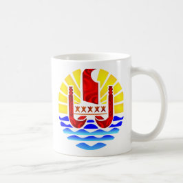 Drapeau de la Polynésie française Kaffemugg