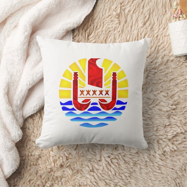 Drapeau de la Polynésie française  Kudde (Filt)