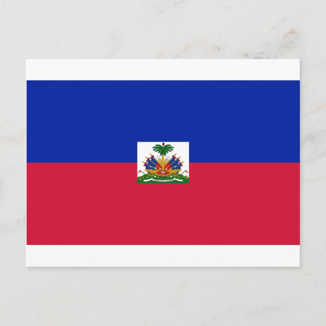Drapeau d'Haïti - flagga av Haiti Vykort (Framsida)