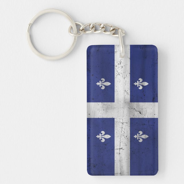 Drapeau du Québec style grunge érodé (Framsidan)