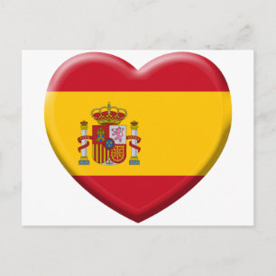 Drapeau Espagne Vykort