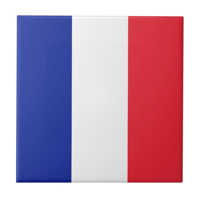 Drapeau France Tricolore Kakelplatta (Framsidan)