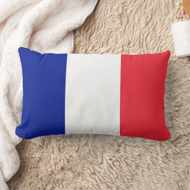 Drapeau France Tricolore Lumbarkudde (Filt)