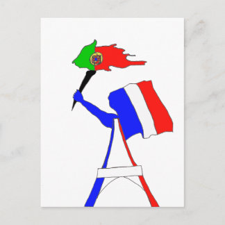 DRAPEAU FRANKRIKE PORTUGAL.png Vykort
