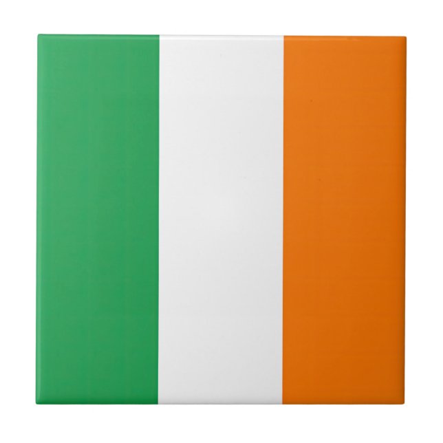Drapeau Irlande Tricolore Kakelplatta (Framsidan)