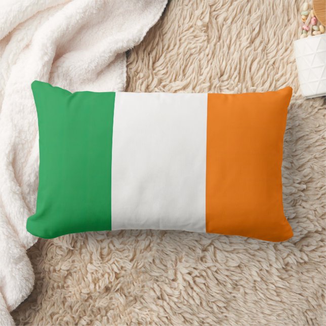 Drapeau Irlande Tricolore Lumbarkudde (Filt)