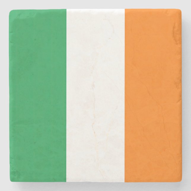 Drapeau Irlande Tricolore Stenunderlägg (Framsidan)