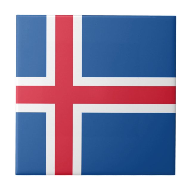 Drapeau Islande Kakelplatta (Framsidan)