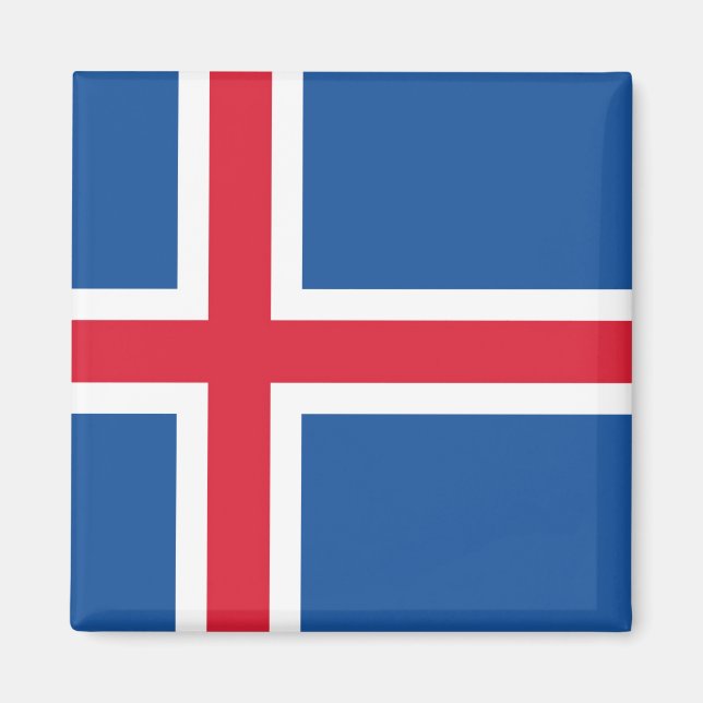 Drapeau Islande Magnet (Framsidan)