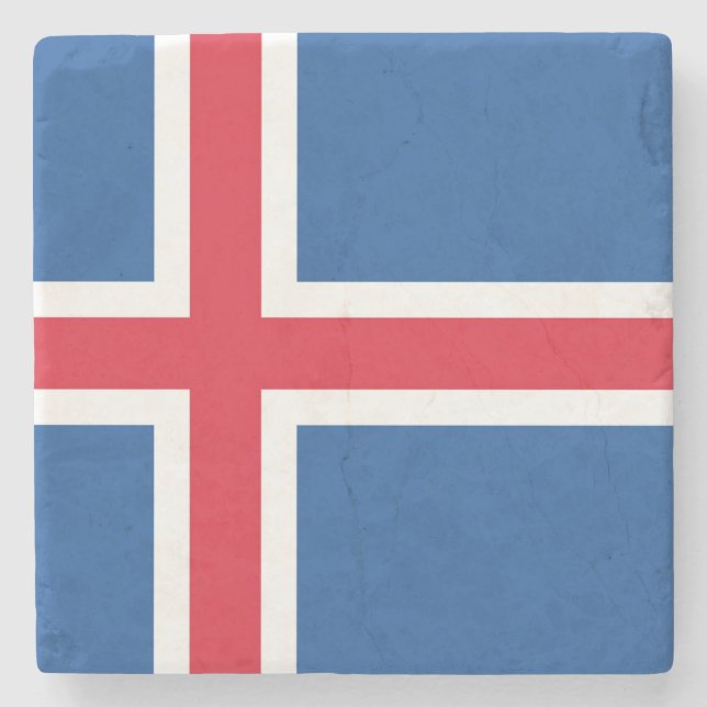 Drapeau Islande Stenunderlägg (Framsidan)