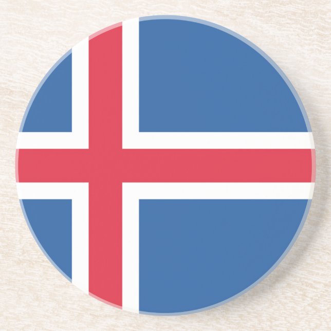 Drapeau Islande Underlägg (Framsidan)