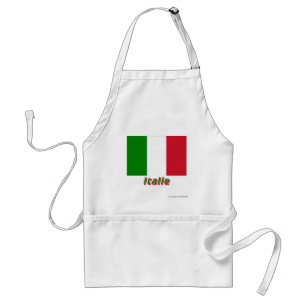 Drapeau Italie avec le nom en français Förkläde