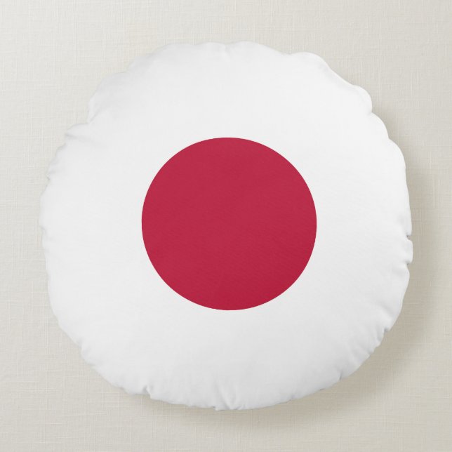 Drapeau Japon Rund Kudde (Framsidan)