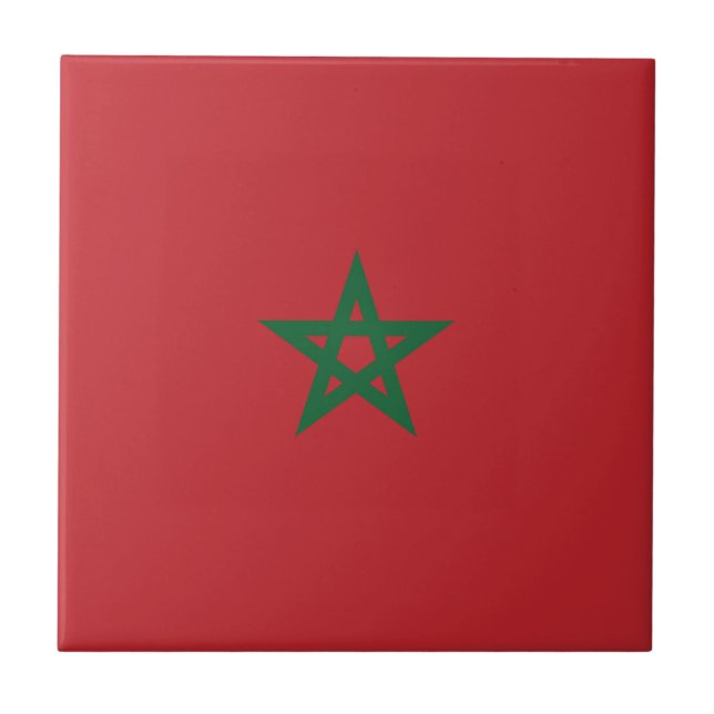 Drapeau Maroc Kakelplatta (Framsidan)