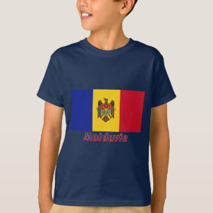 Drapeau Moldavie avec le nom en français Tröja