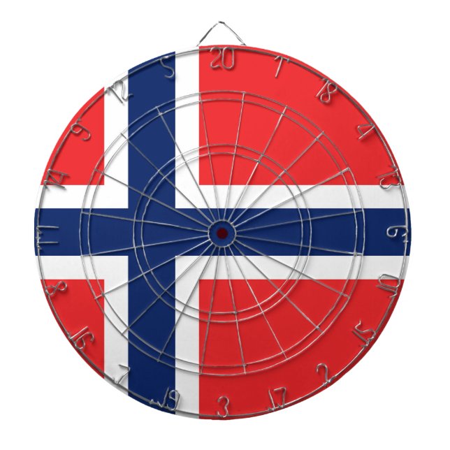 Drapeau Norvège Darttavla (Framsidan)