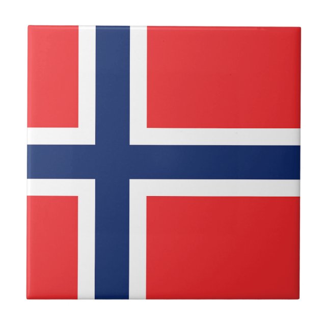 Drapeau Norvège Kakelplatta (Framsidan)