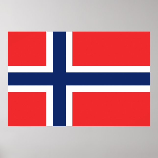 Drapeau Norvège Poster (Framsidan)