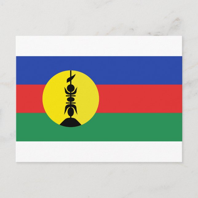 Drapeau Nouvelle-Calédonie - Nya Kaledonien Flagga Vykort (Framsida)