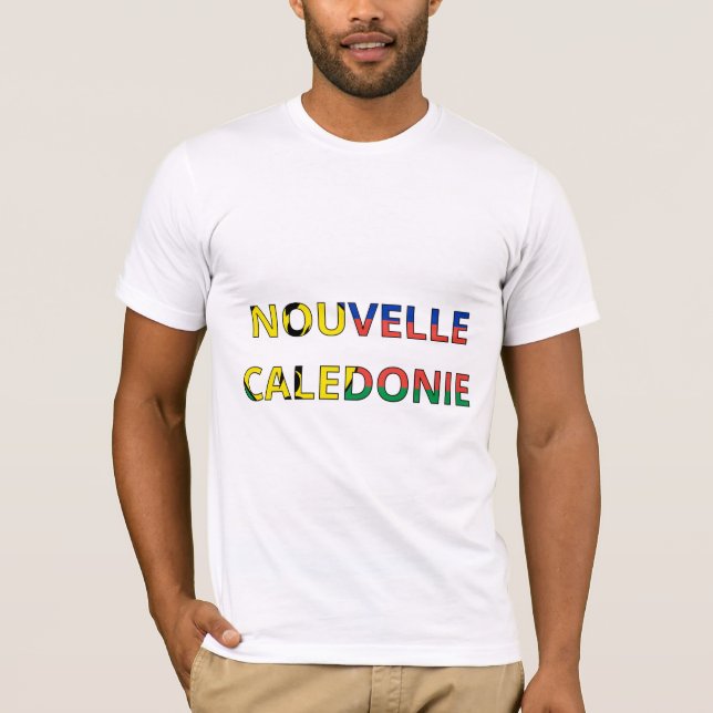 Drapeau Nouvelle-Calédonie T Shirt (Framsida)