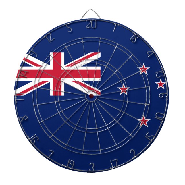 Drapeau Nouvelle-Zélande Darttavla (Framsidan)