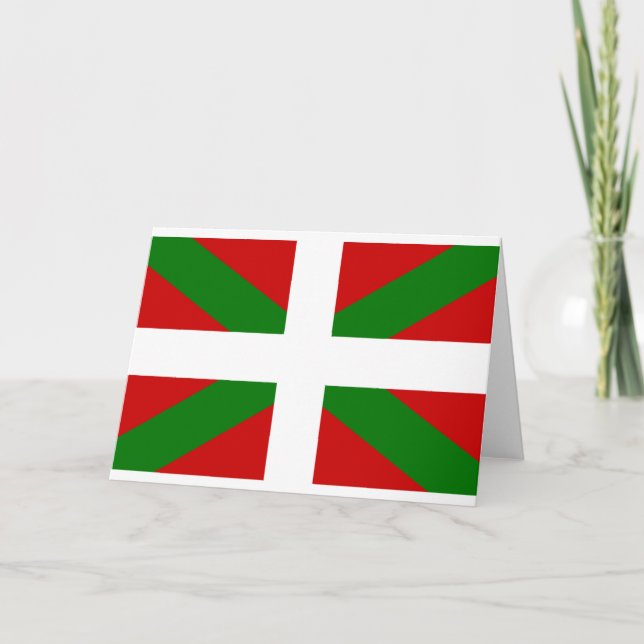 Drapeau pays Basque euskadi Kort (Framsida)