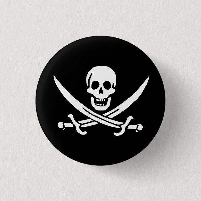 Drapeau Pirate Jolly Roger Knapp (Framsida)