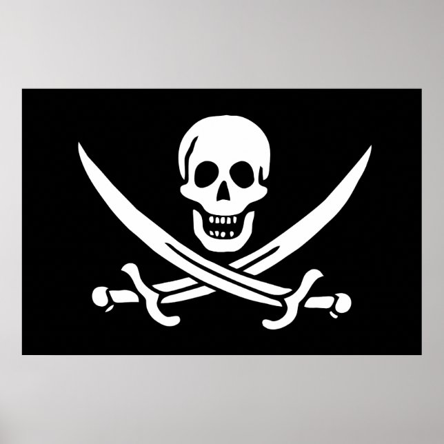 Drapeau Pirate Jolly Roger Poster (Framsidan)